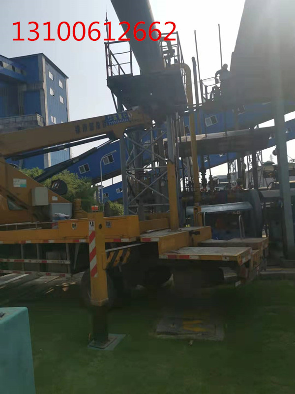 17.5米蓝牌升降车炼钢厂设备检修施工现场
